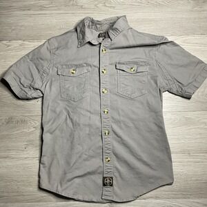 Lincoln Outfitters Men's MR Gray‎ Classic Fit Button Up WORKSHIRT